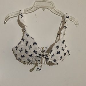 NWOT Butterfly Bikini Top XS